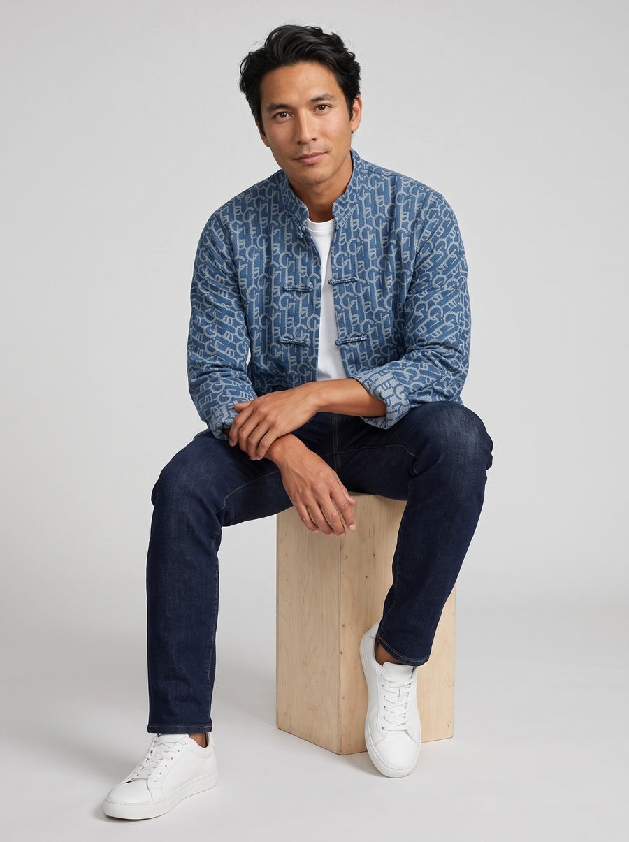 Letter Jacquard Tang Jacket 字母提花唐装外套