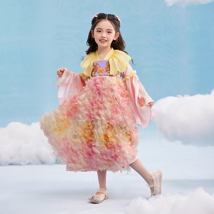 Spring Peony Bunny Han Dress 花团锦兔汉服裙