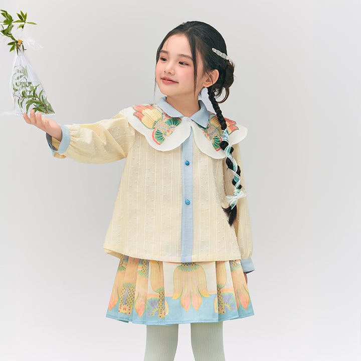 Glimmer Goldfish Blouse 浮光跃金衬衫