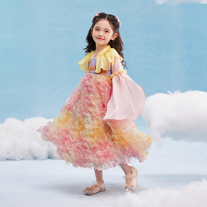 Spring Peony Bunny Han Dress 花团锦兔汉服裙