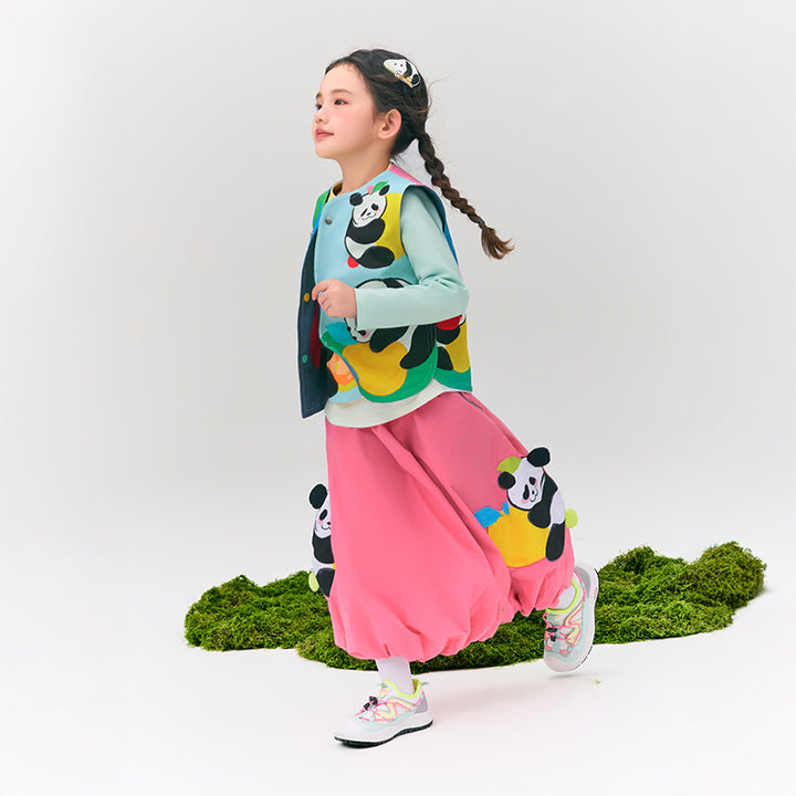 Panda & Fruit Parachute Skirt 盼达果园半裙