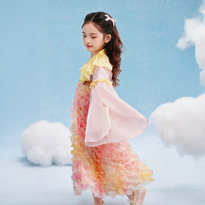 Spring Peony Bunny Han Dress 花团锦兔汉服裙