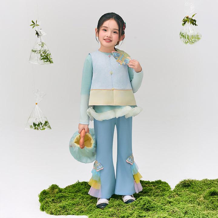 Glimmer Goldfish Flare pant  浮光跃金长裤