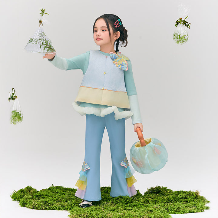 Glimmer Goldfish Flare pant  浮光跃金长裤