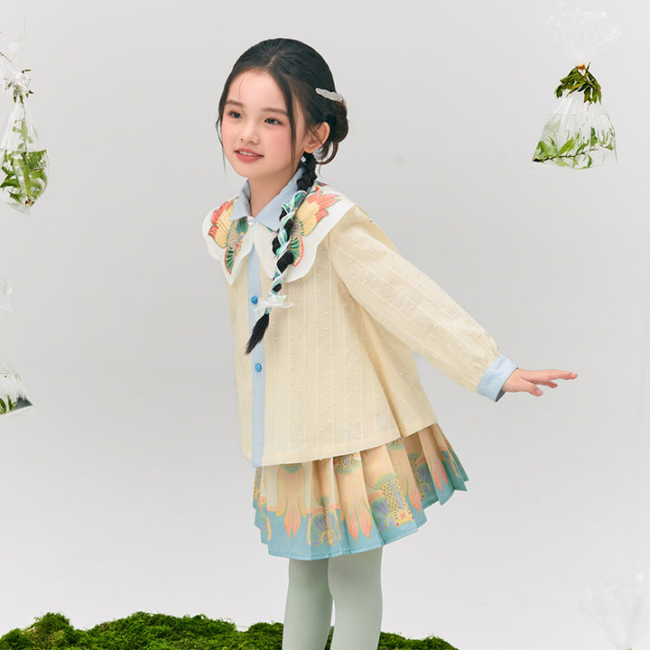 Glimmer Goldfish Blouse 浮光跃金衬衫