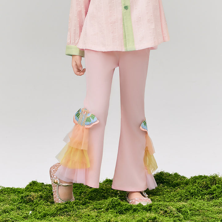 Glimmer Goldfish Flare pant  浮光跃金长裤