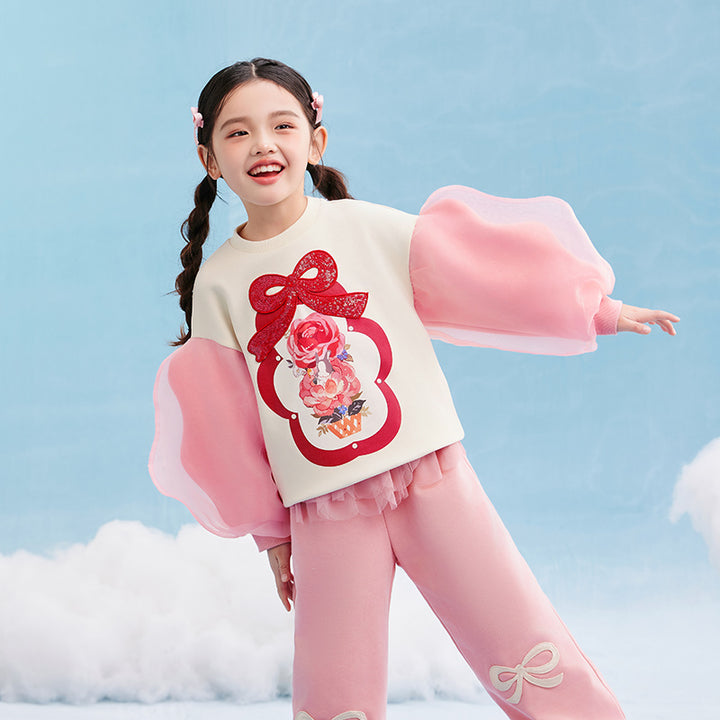 Rosie Bunny Sweat 萌耳花花卫衣