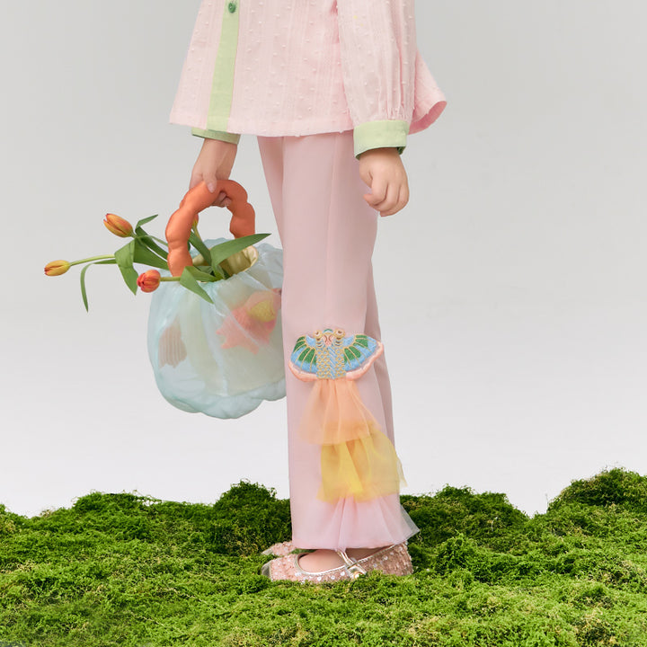 Glimmer Goldfish Flare pant  浮光跃金长裤