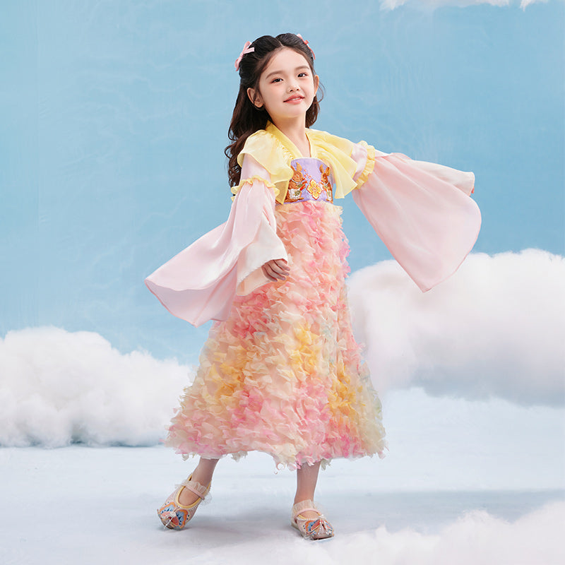 Spring Peony Bunny Han Dress 花团锦兔汉服裙