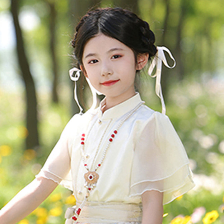MaMianQuan Chinese pleaded skirt - Mother & Daughter Set