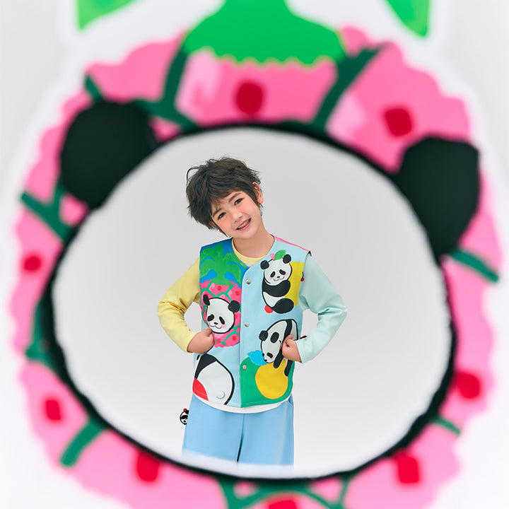 Panda & Fruit Denim Vest 盼达果园马甲