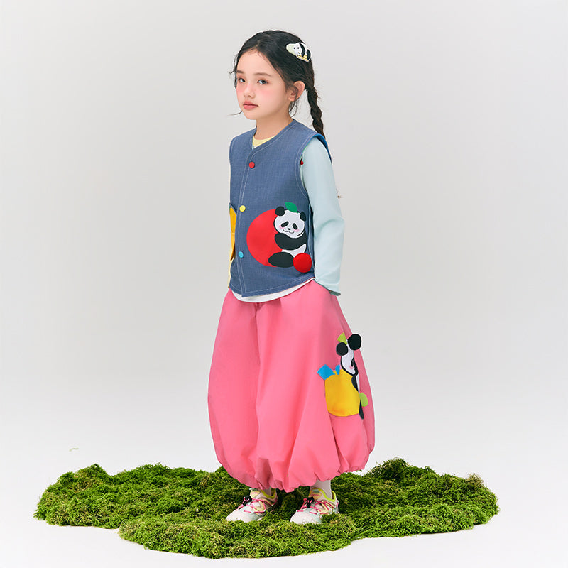 Panda & Fruit Parachute Skirt 盼达果园半裙