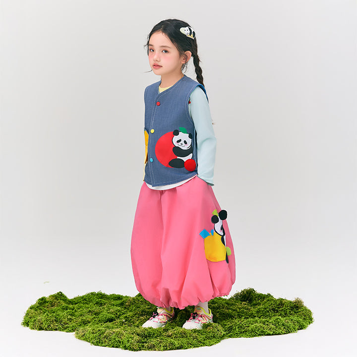 Panda & Fruit Parachute Skirt 盼达果园半裙