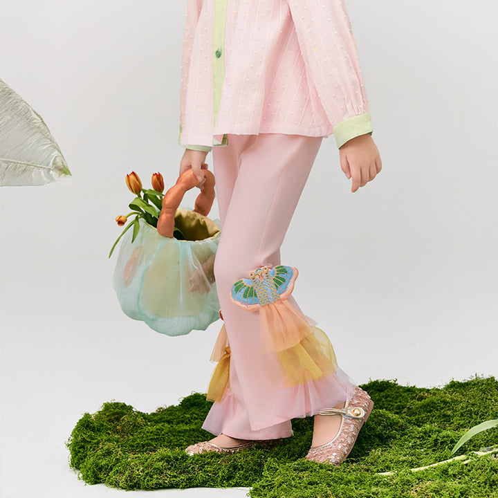 Glimmer Goldfish Flare pant  浮光跃金长裤