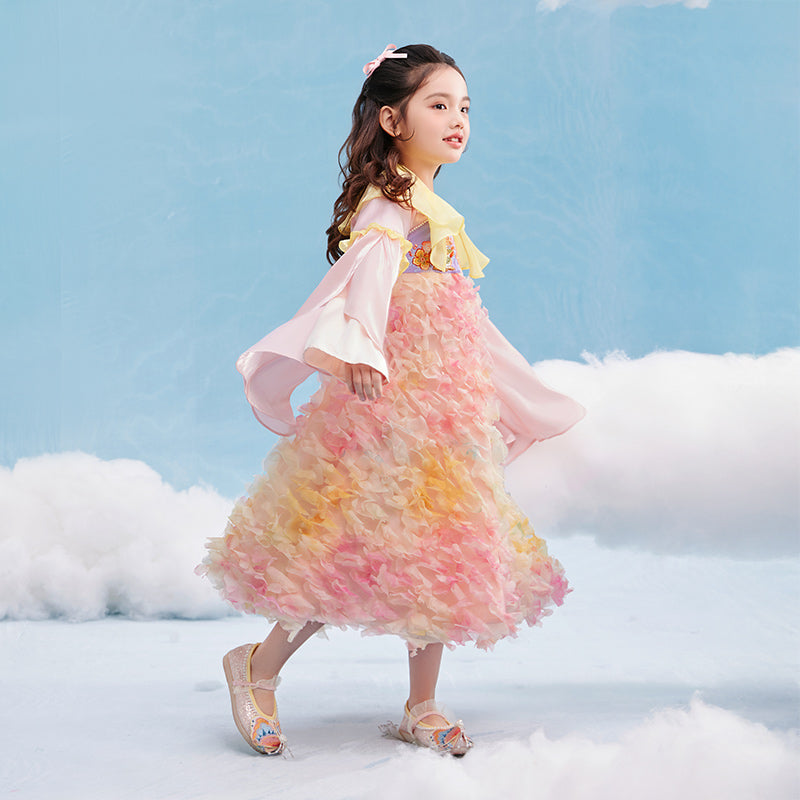 Spring Peony Bunny Han Dress 花团锦兔汉服裙
