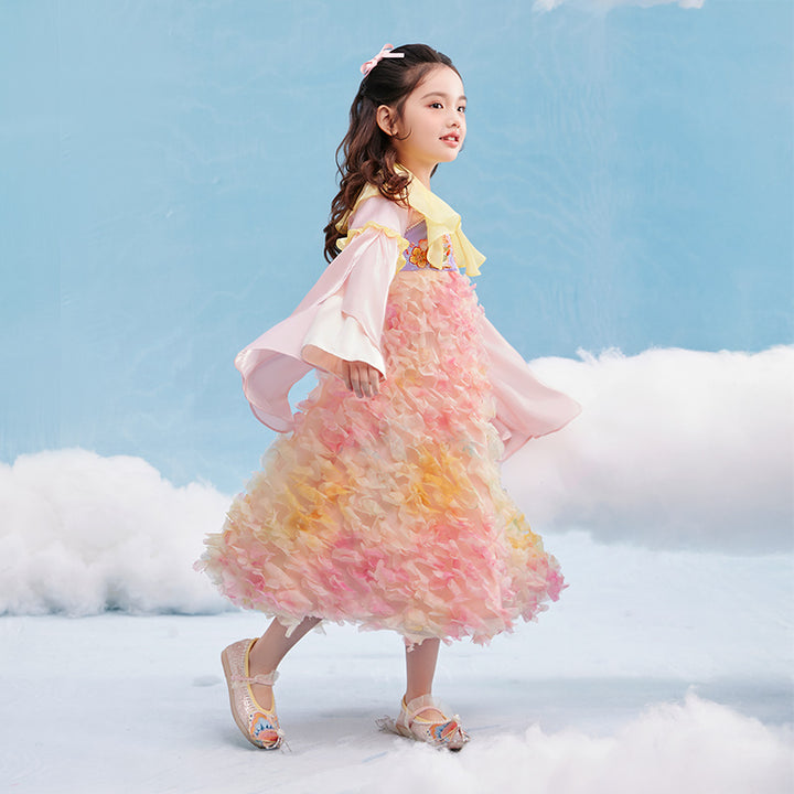 Spring Peony Bunny Han Dress 花团锦兔汉服裙