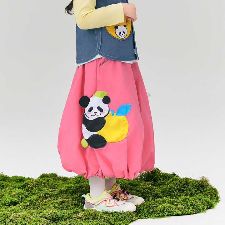 Panda & Fruit Parachute Skirt 盼达果园半裙