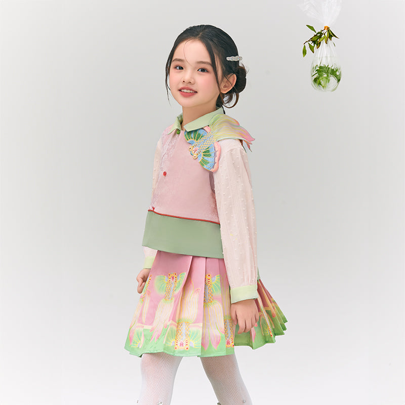Glimmer Goldfish Pleaded Skirt 浮光跃金半裙