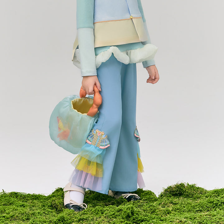 Glimmer Goldfish Flare pant  浮光跃金长裤