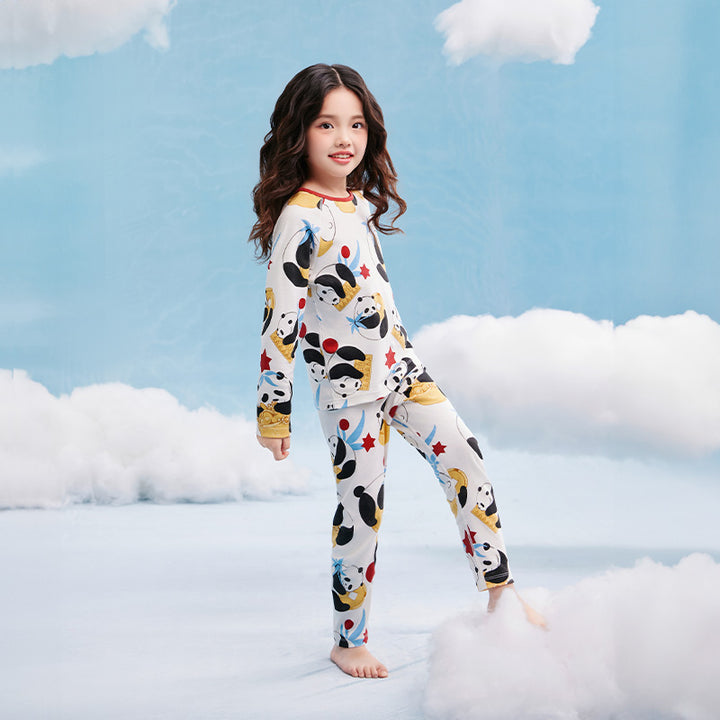 Rolling Panda Pajama Lounge Set 抱富家居服套装