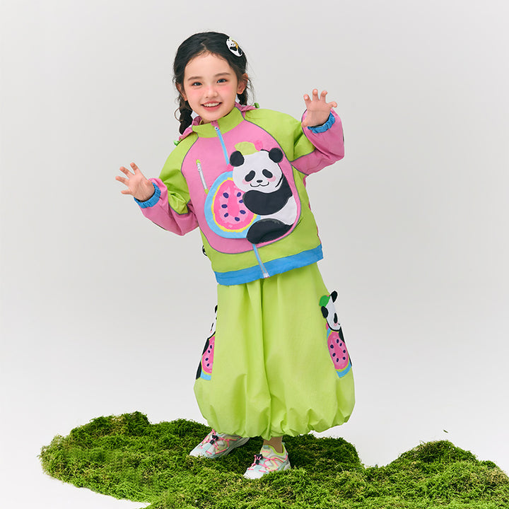 Panda & Fruit Parachute Skirt 盼达果园半裙