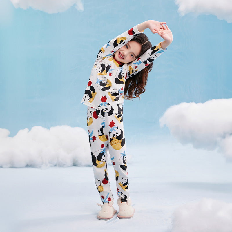 Rolling Panda Pajama Lounge Set 抱富家居服套装
