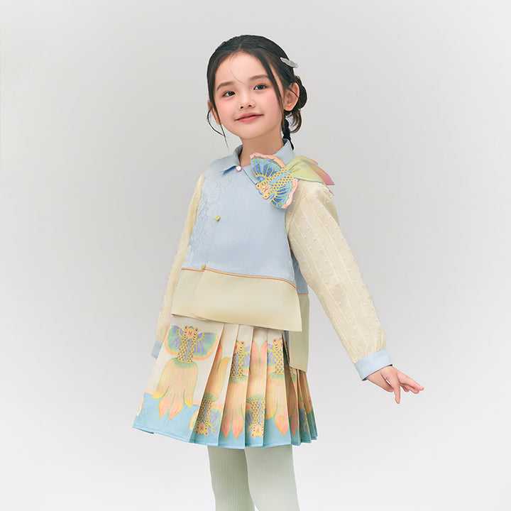Glimmer Goldfish Pleaded Skirt 浮光跃金半裙