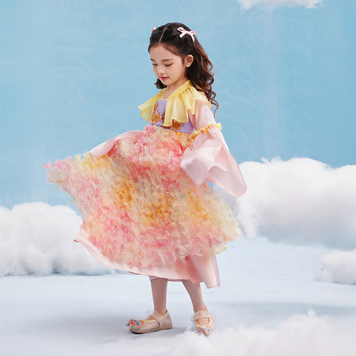 Spring Peony Bunny Han Dress 花团锦兔汉服裙