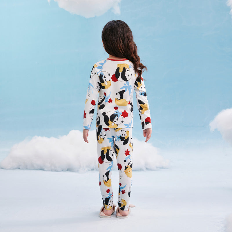 Rolling Panda Pajama Lounge Set 抱富家居服套装