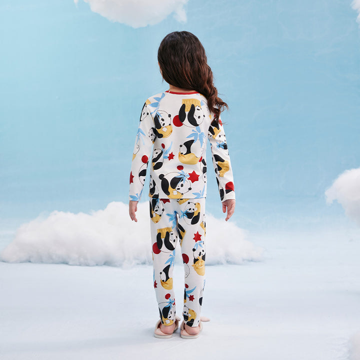 Rolling Panda Pajama Lounge Set 抱富家居服套装