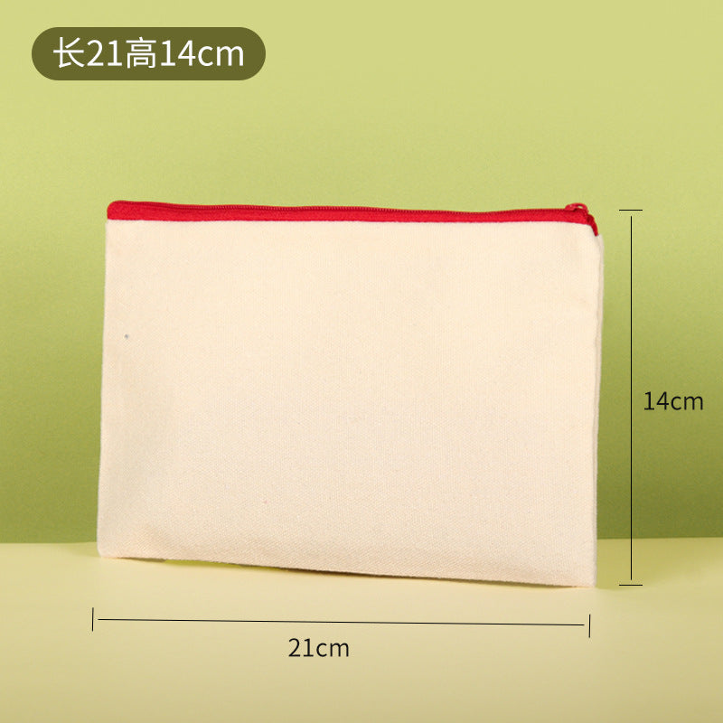 Custom Linen Zipper pouch