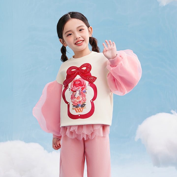 Rosie Bunny Sweat 萌耳花花卫衣