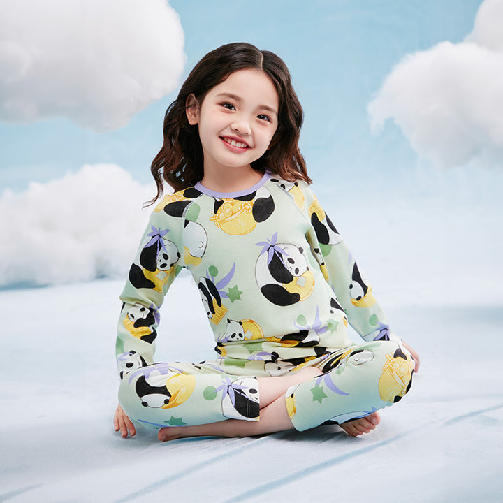 Rolling Panda Pajama Lounge Set 抱富家居服套装