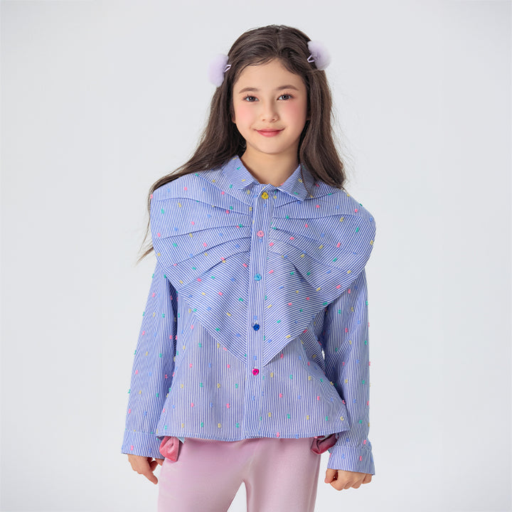 Mini Rainbow Dot Blouse 优格跳跳糖衬衫