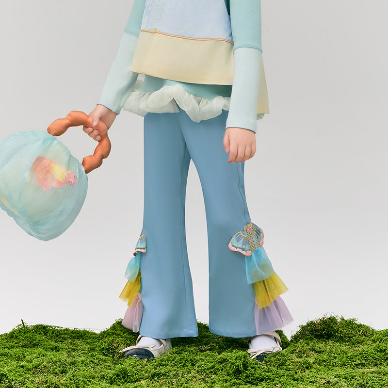 Glimmer Goldfish Flare pant  浮光跃金长裤