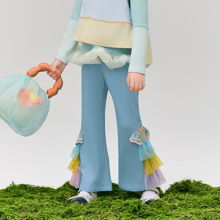 Glimmer Goldfish Flare pant  浮光跃金长裤