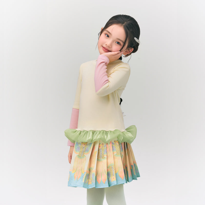 Glimmer Goldfish Pleaded Skirt 浮光跃金半裙