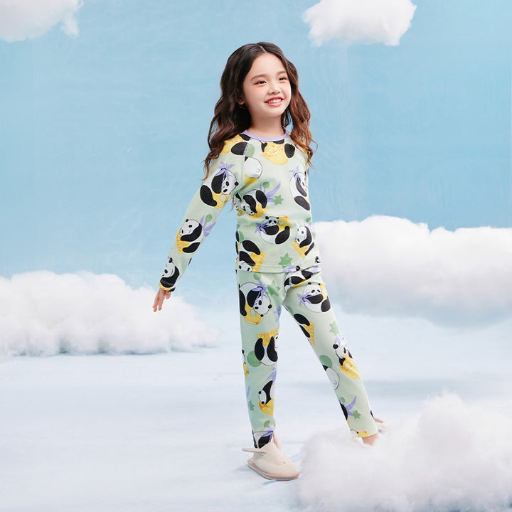Rolling Panda Pajama Lounge Set 抱富家居服套装