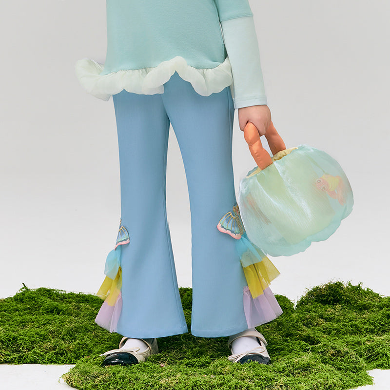Glimmer Goldfish Flare pant  浮光跃金长裤