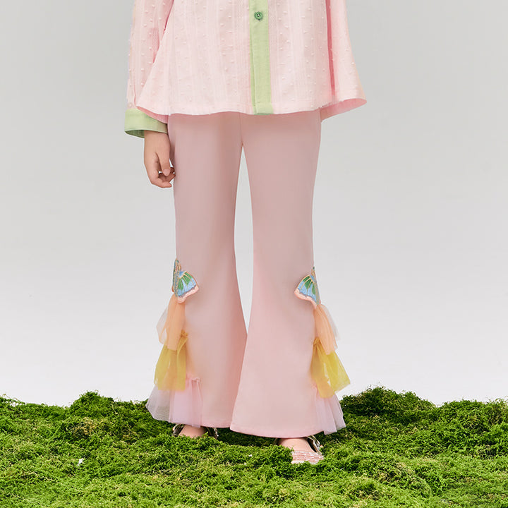 Glimmer Goldfish Flare pant  浮光跃金长裤