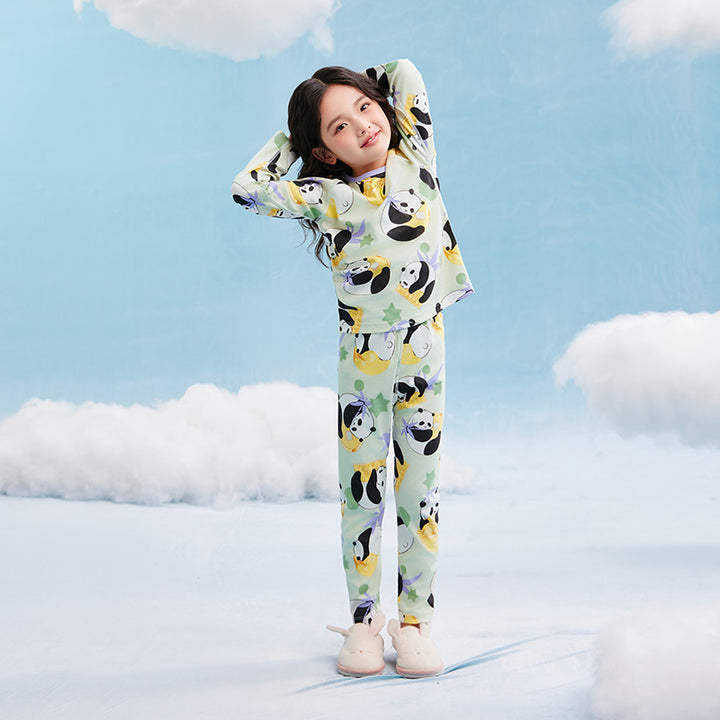 Rolling Panda Pajama Lounge Set 抱富家居服套装