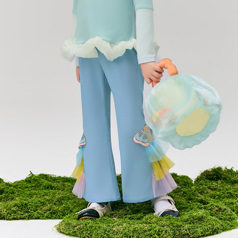 Glimmer Goldfish Flare pant  浮光跃金长裤