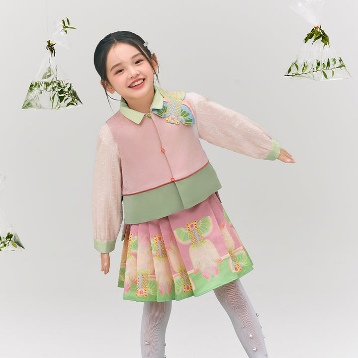 Glimmer Goldfish Pleaded Skirt 浮光跃金半裙