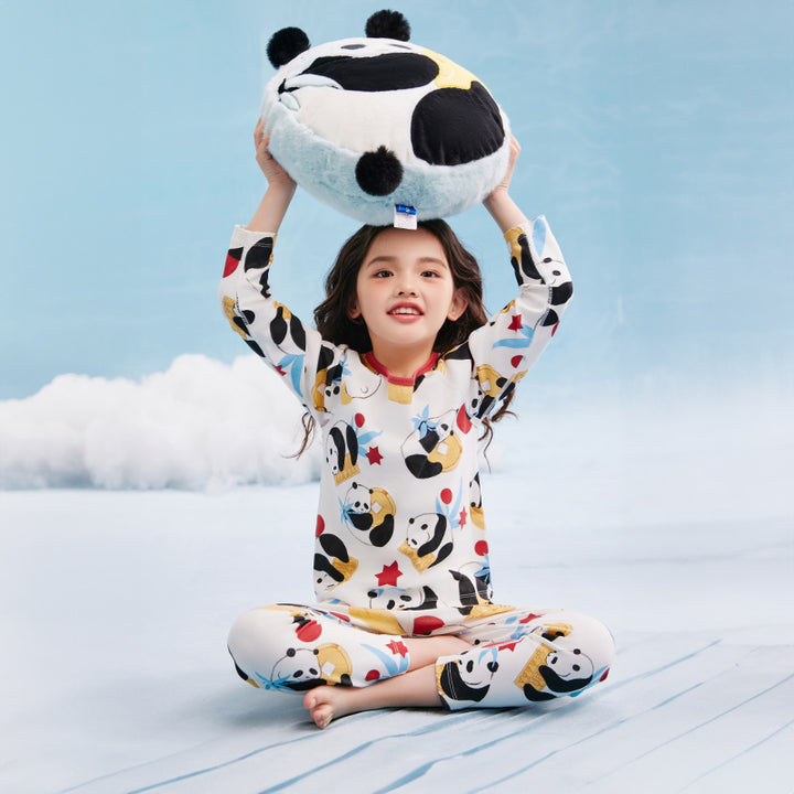 Rolling Panda Pajama Lounge Set 抱富家居服套装