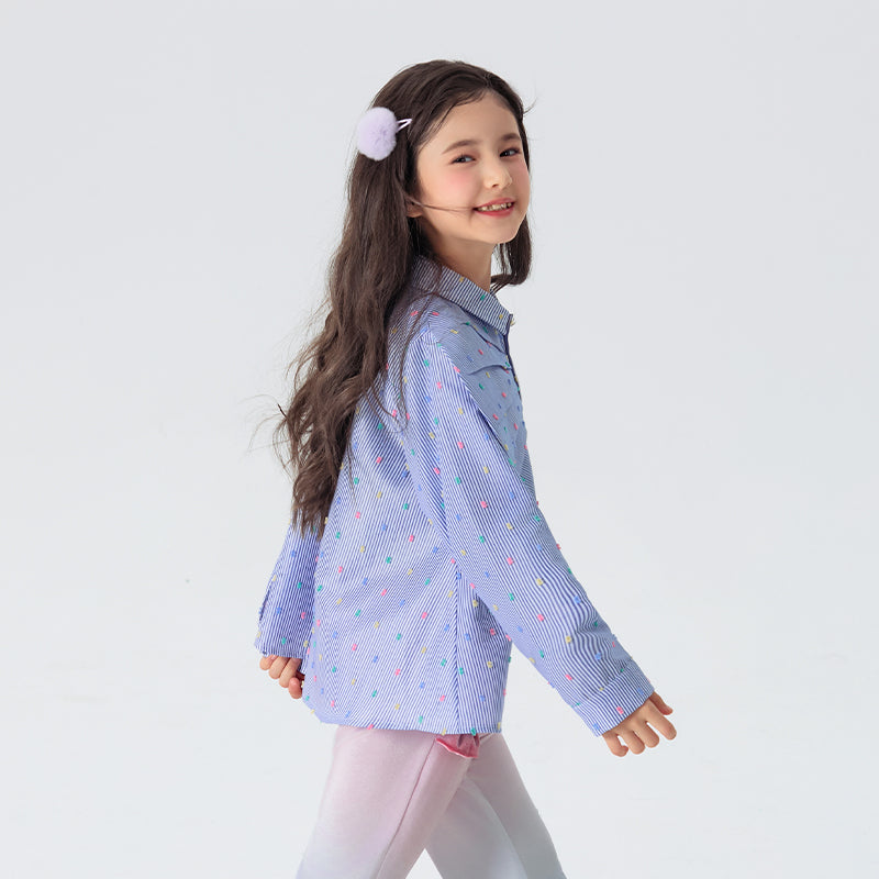 Mini Rainbow Dot Blouse 优格跳跳糖衬衫