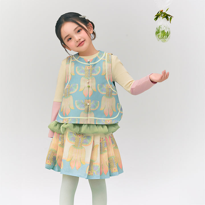 Glimmer Goldfish Pleaded Skirt 浮光跃金半裙