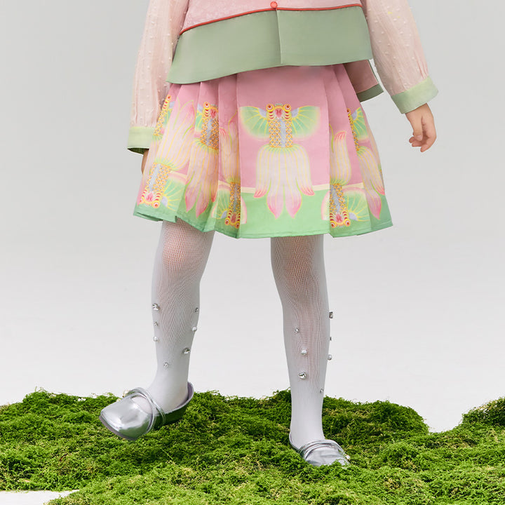 Glimmer Goldfish Pleaded Skirt 浮光跃金半裙