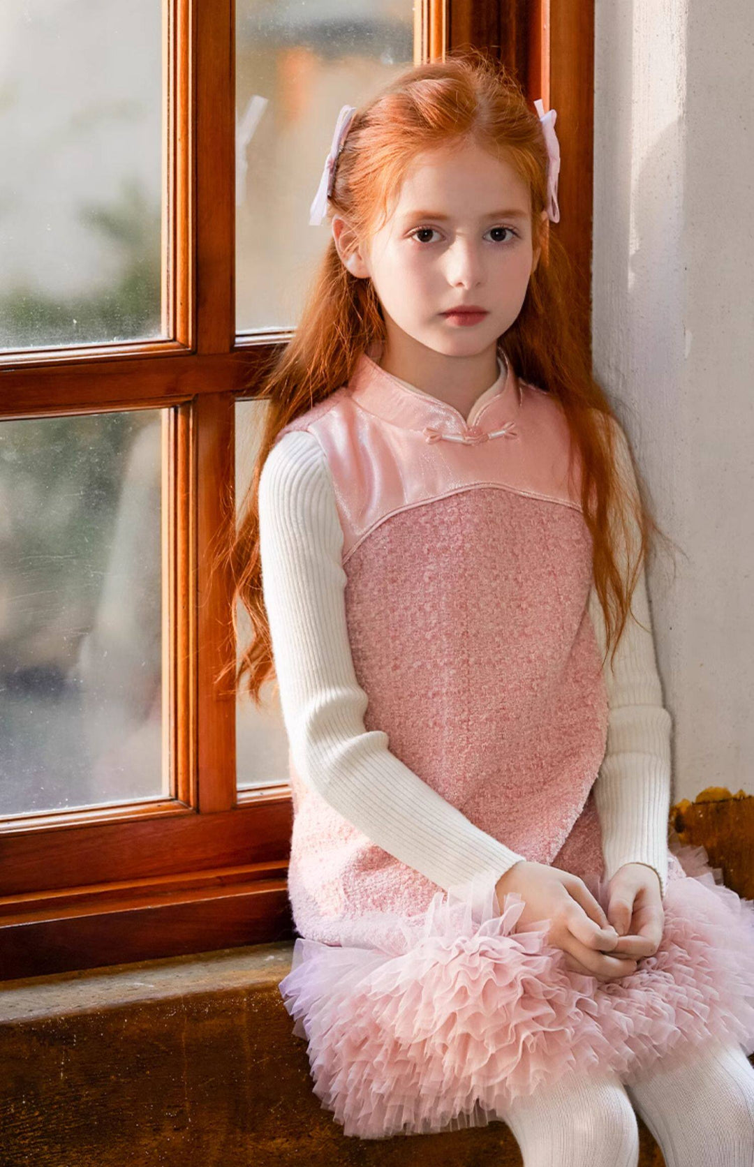 Pankou drop waist ruffle dress