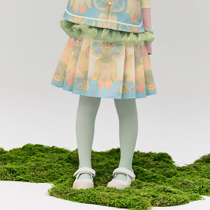 Glimmer Goldfish Pleaded Skirt 浮光跃金半裙