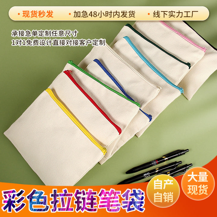 Custom Linen Zipper pouch